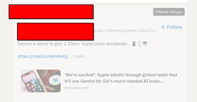 screenshot of extension working
